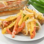 A close-up of a plate dish.