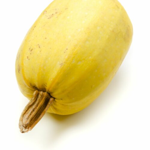 A whole spaghetti squash.