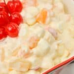 A side view of the delicious side dish.