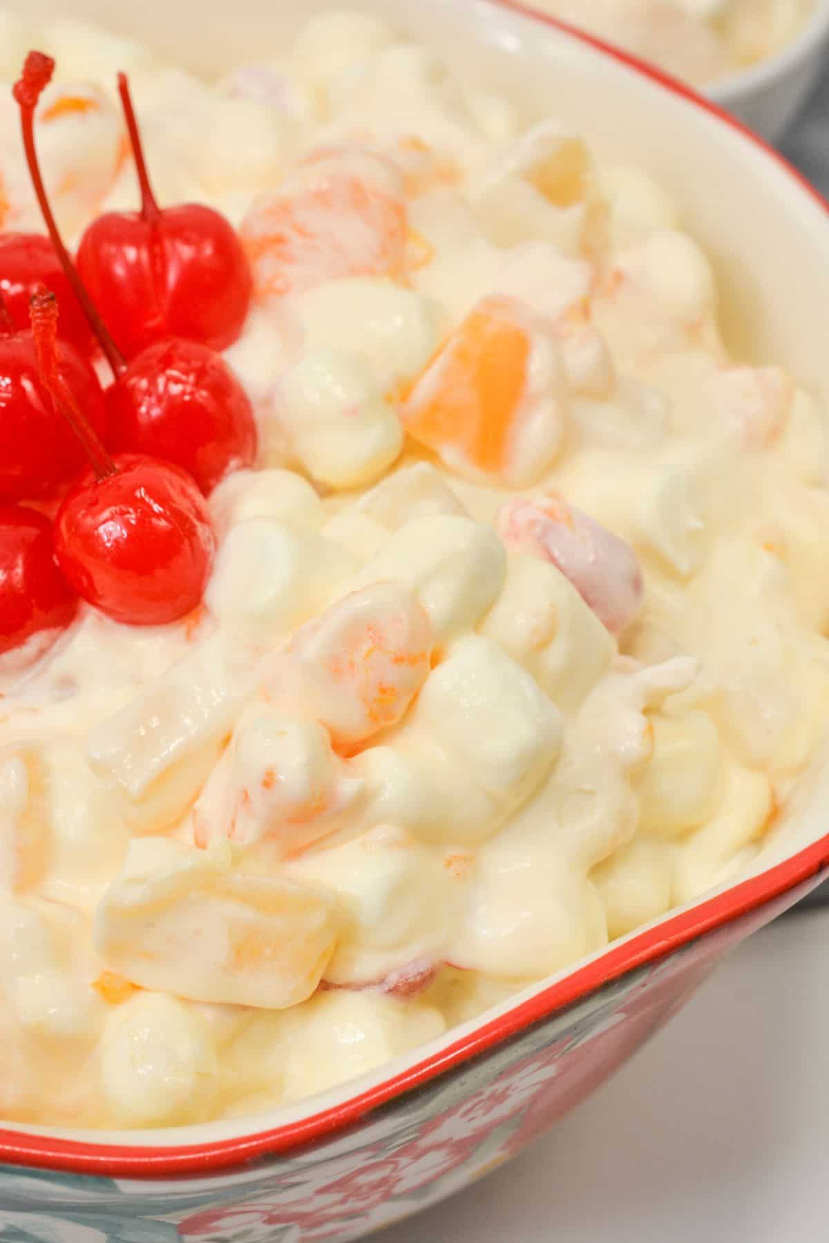 A side view of the delicious side dish.