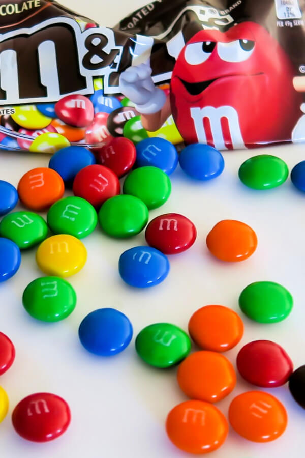 Chocolate coated candies