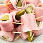 A plate of delicious appetizers.