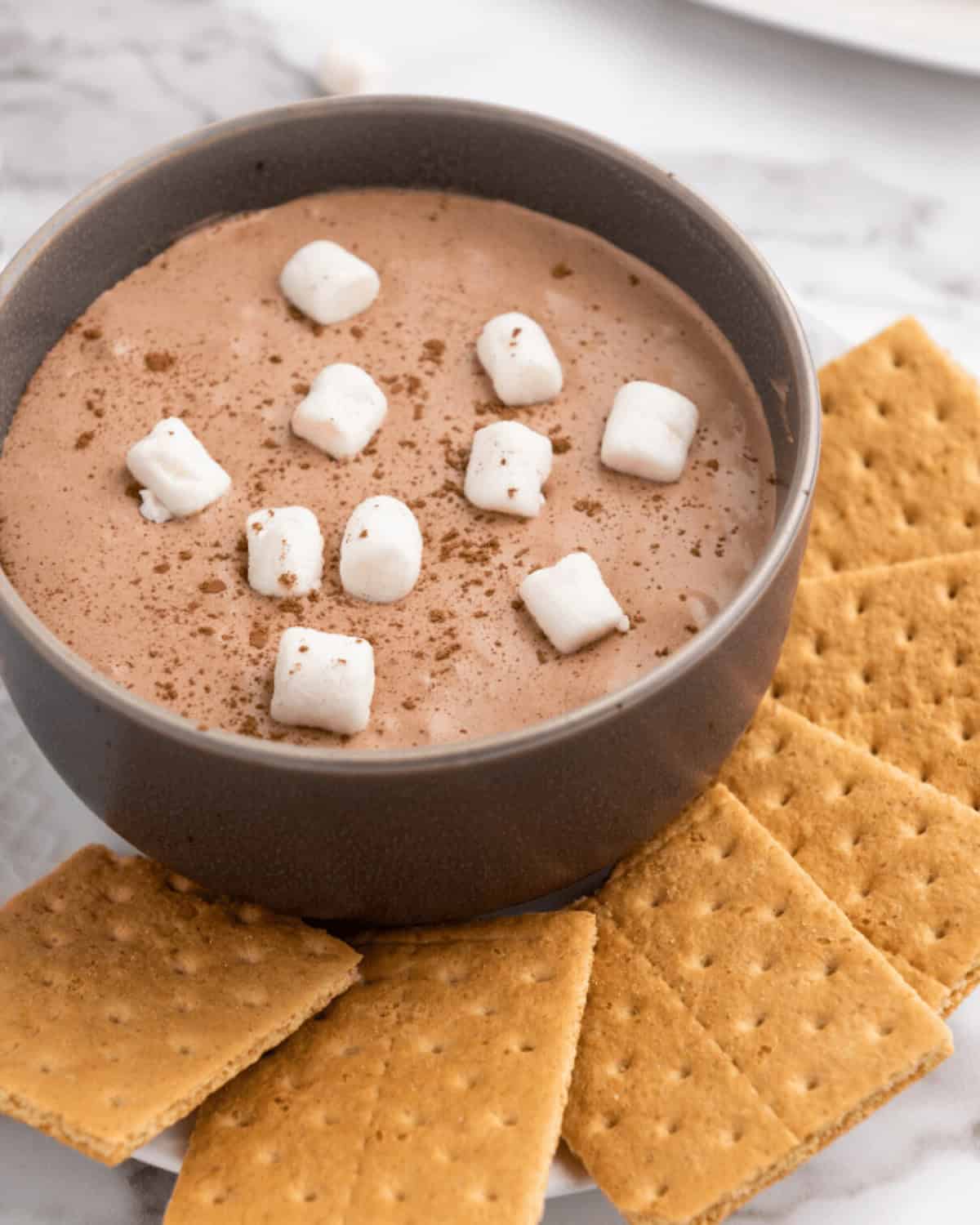 A close up on the finished treat.