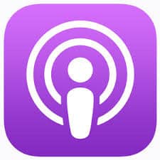 Purple podcast app icon featuring a stylized white microphone at its heart, perfect for diving into episodes of "Behind the Recipe.