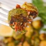 A side view of the crispy vegetables.