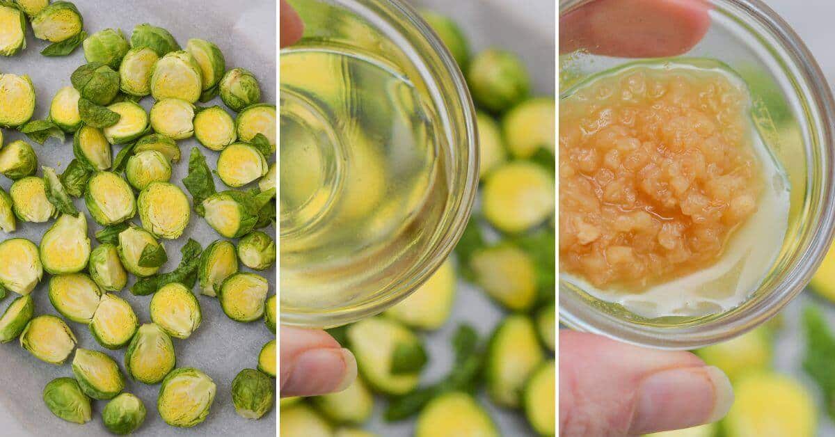 Mixing all the ingredients in a bowl.