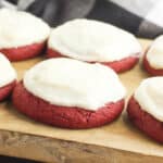 Red Velvet Cookies with Cream Cheese Frosting