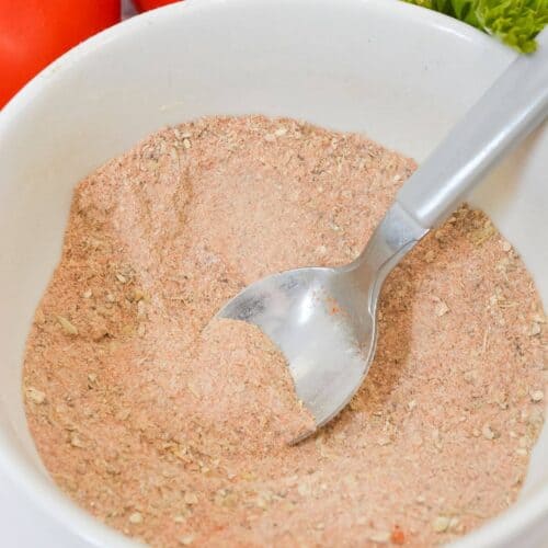 A white bowl of the best southwest spice blend.