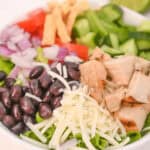 A close up on the meal.