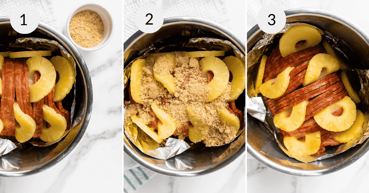 Adding the fruit and finish the glaze.